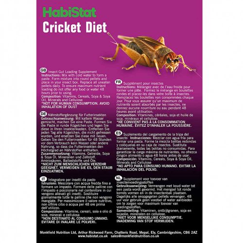 Habistat Medivet Cricket Diet | Insect Gut Loader