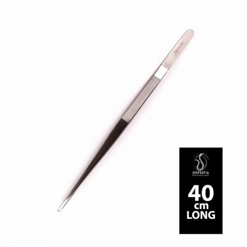 Long Reptile Feeding Tweezers Stainless Steel Serpentia