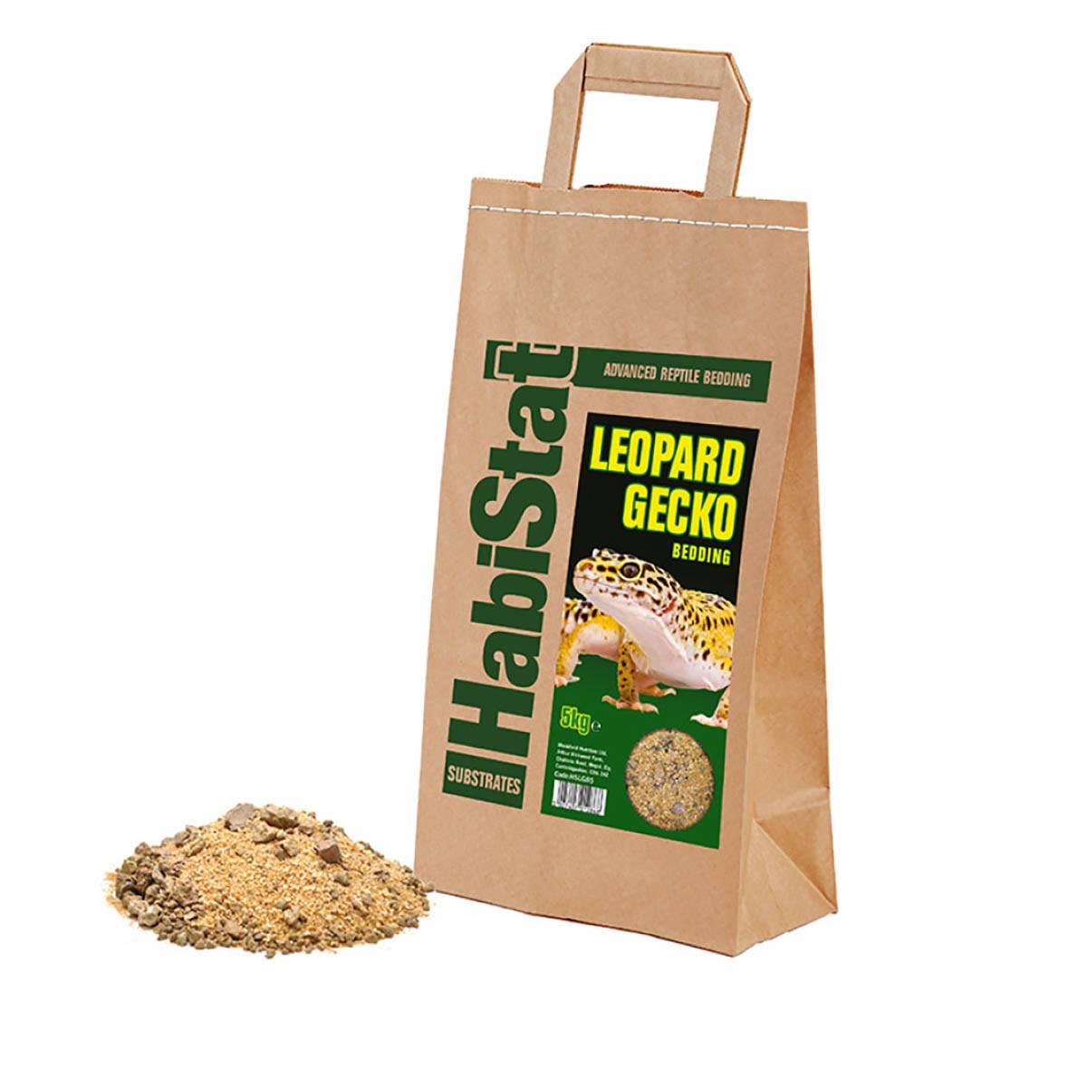 HabiStat Leopard Gecko Bedding 5kg in Biodegradable Bag Serpentia