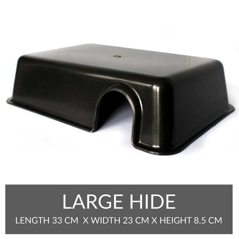 Black Plastic Reptile Hides Serpentia Plastic Reptile Hides