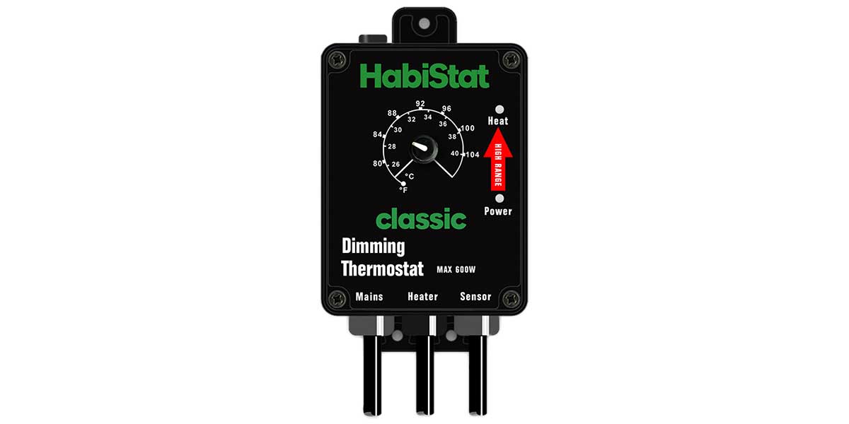 HabiStat HighRange Dimming Thermostat, Black Serpentia