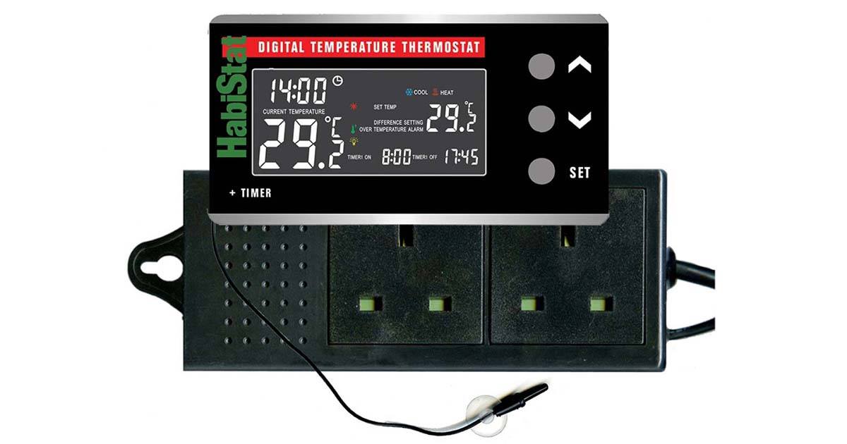 Habistat Digital Temperature Thermostat & Timer Serpentia