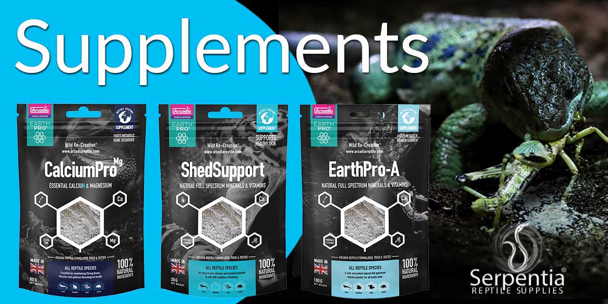 Arcadia EarthPro Reptile Calcium Powders and Supplements, EarthPro-A, Earthpro-Ca, CaliumPro-Mg, EarthPro Shed Support