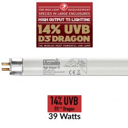 Arcadia Reptile T5 D3+ 14% UVB Dragon Lamp 39 Watt