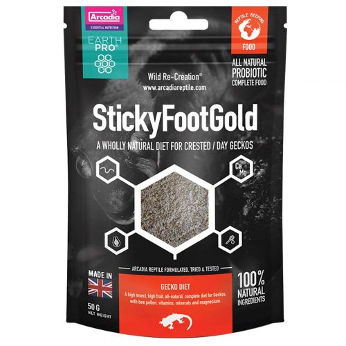 Arcadia EarthPro Stickyfoot Gold Complete Diet Crested Geckos and Day Geckos