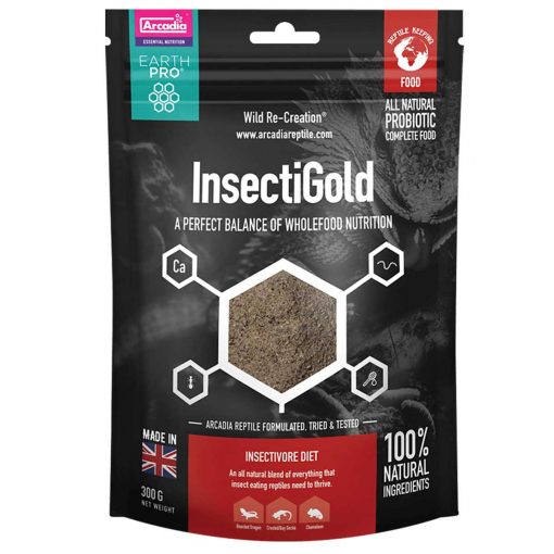 Arcadia InsectiGold 300g Packet For Bearded Dragons and Chameleons
