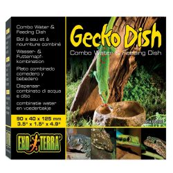 Exo Terra 2-in-1 Combo Water and Feeding Gecko Dish