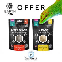 Arcadia EarthPro StickyFoot Gold 50g and ReptiGold JellyPot 50g Gecko Food and JellyPot