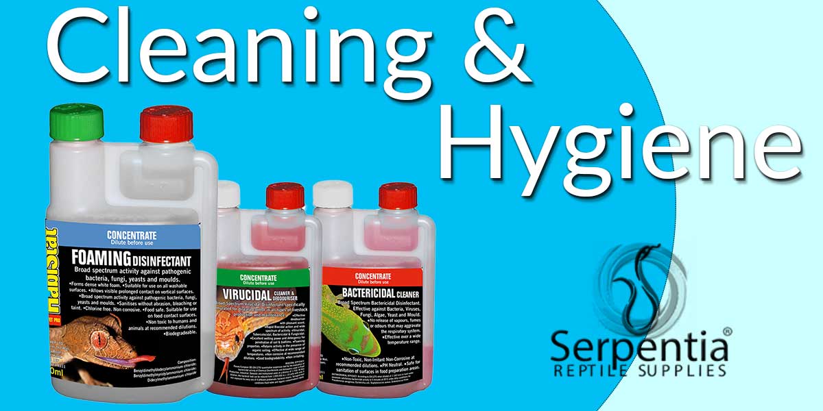 Reptile Vivarium Disinfectants and Cleaners Serpentia
