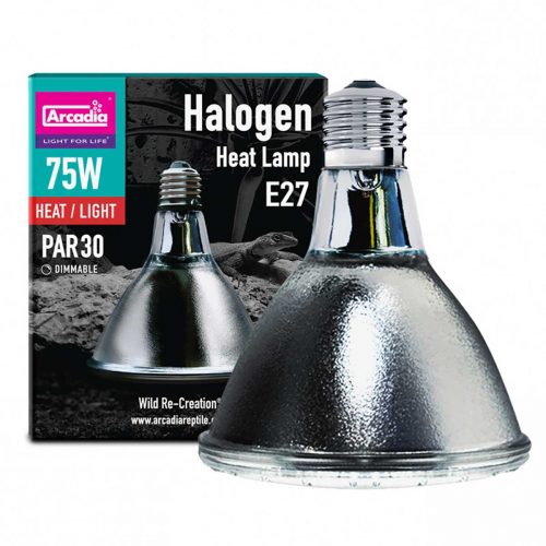 Arcadia Halogen Basking Spotlight Heat Lamp | Reptile 75W Heat Bulb