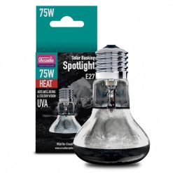 Arcadia Solar Basking Spotlight Heat Lamp | Reptile 75W Heat Bulb