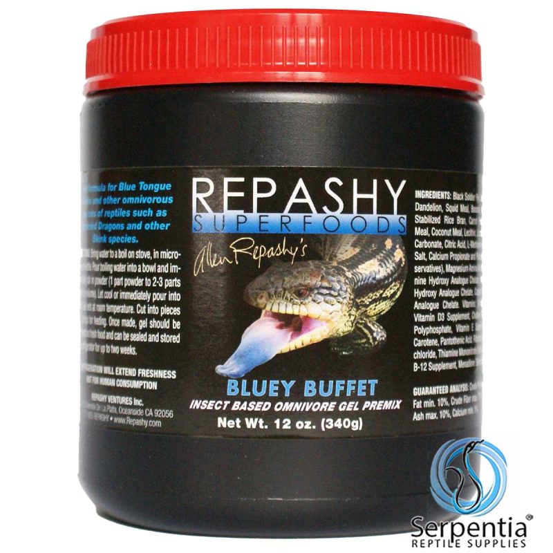Repashy Bluey Buffet, 340g Jar Food For Blue Tongue Skinks Serpentia