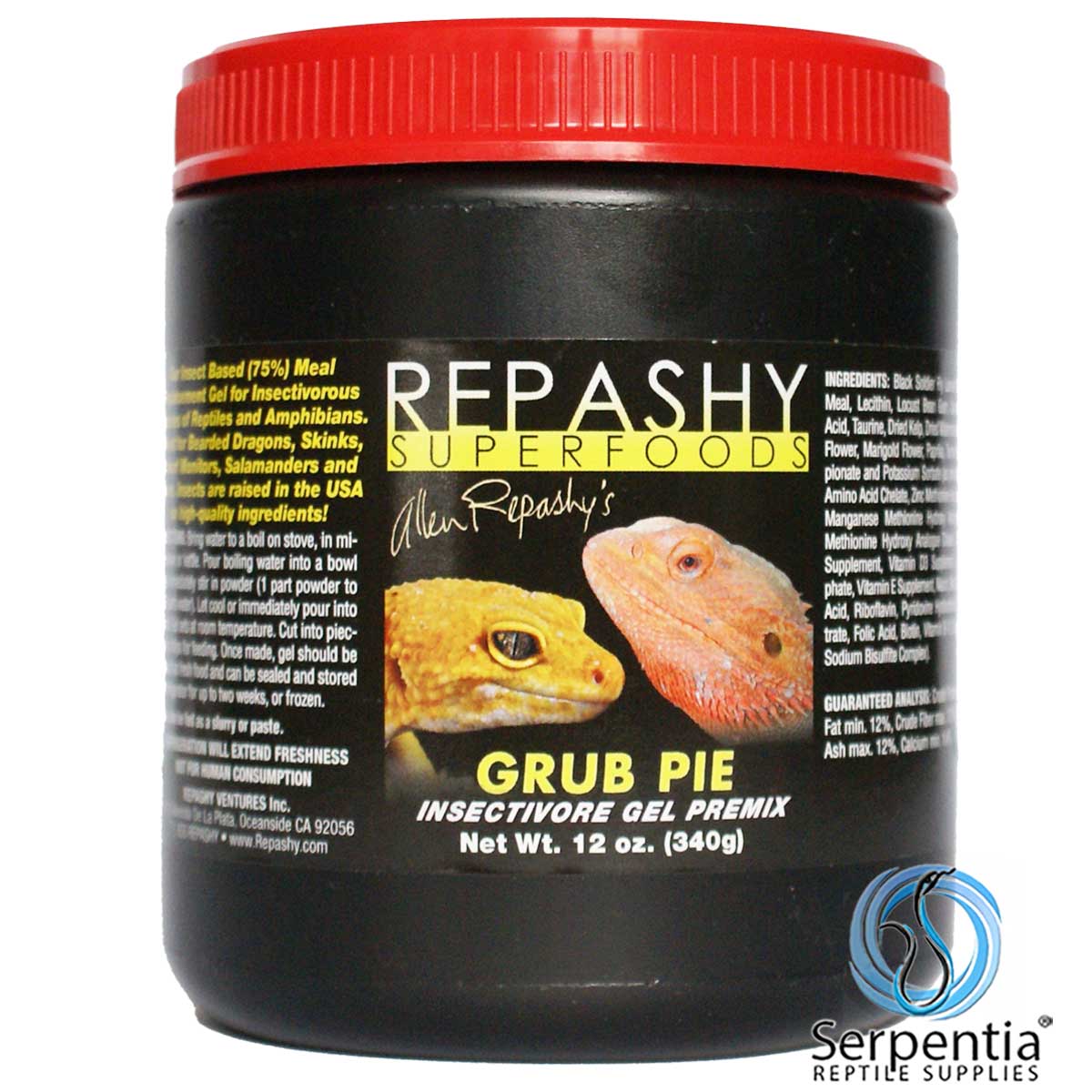 Repashy Grub Pie Insectivore Diet Gel Premix (Reptile) 6 Oz JAR