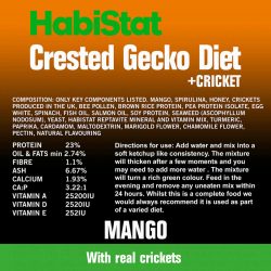 HabiStat Crested Gecko Diet | Mango With Crickets