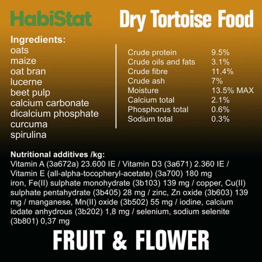 Habistat Dry Tortoise Food Fruit and Flower