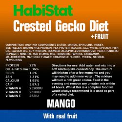 Habistat Crested Gecko Diet Mango With Real Fruit