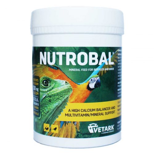 Vetark Nutrobal 100g | High Calcium Balancer and Multi Vitamin and Mineral Supplement For Reptiles and Birds