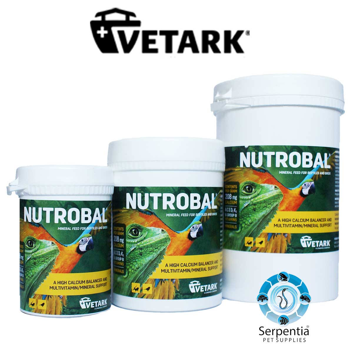 Vetark Nutrobal Calcium Multivitamin Supplement For Reptiles and Birds