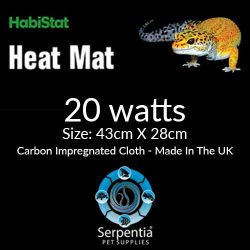 HabiStat Heat Mats | Reptile Vivarium Heating | 20 watts