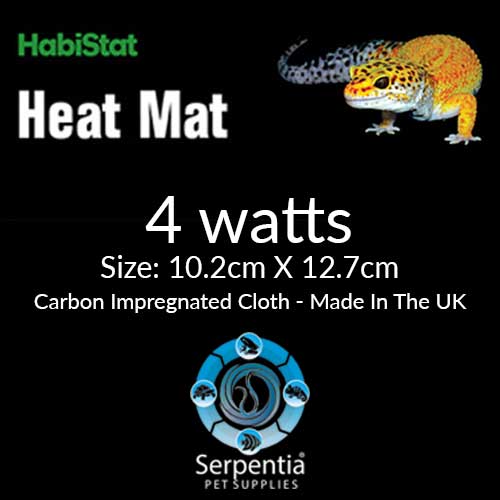 HabiStat Heat Mats | Reptile Vivarium Heating | 4 watts