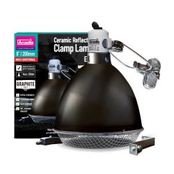 Arcadia Ceramic Reflector Clamp Lamp | Graphite 20cm