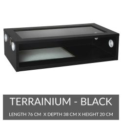 Monkfield Terrainium Black | L76 x W38 x H20cm