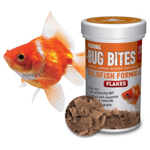 Fluval Bug Bites Goldfish Flakes Fish Food