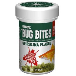 Fluval Bug Bites Spirulina Flakes Fish Food 18g