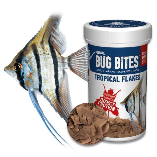 Fluval Bug Bites Tropical Flakes Fish Food