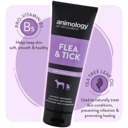 Animology Flea and Tick Puppy and Dog Shampoo With Tea Tree Leaf Oil