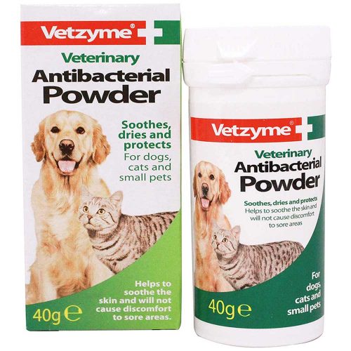 Vetzyme Veterinary Antibacterial Powder For Dogs, Cats and Small Pets