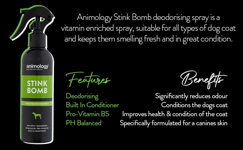Animology Stink Bomb Deodorising Spray | Features and Benefits