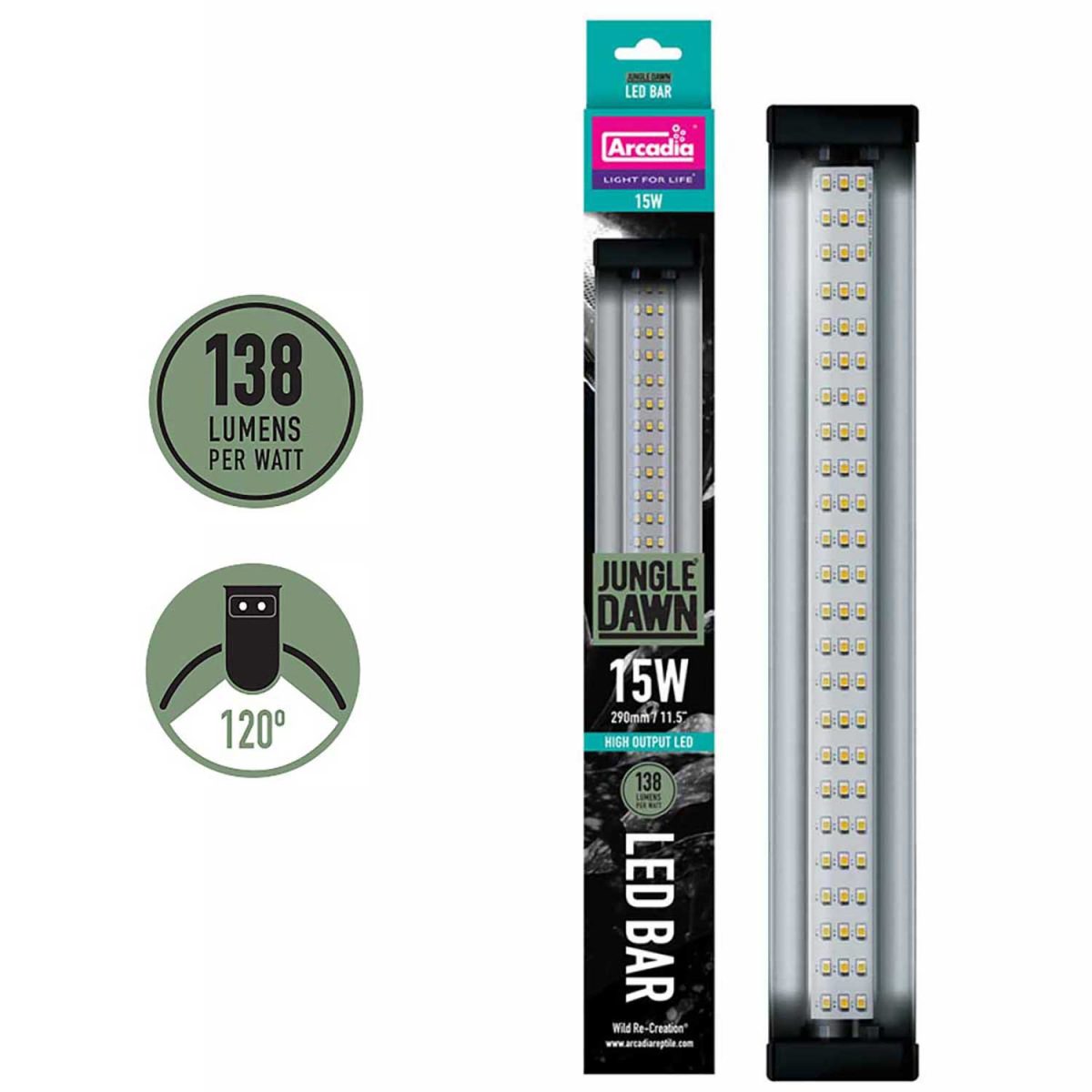 Lucky Reptile Arcadia Jungle Dawn LED-balk (15 W - 290 mm