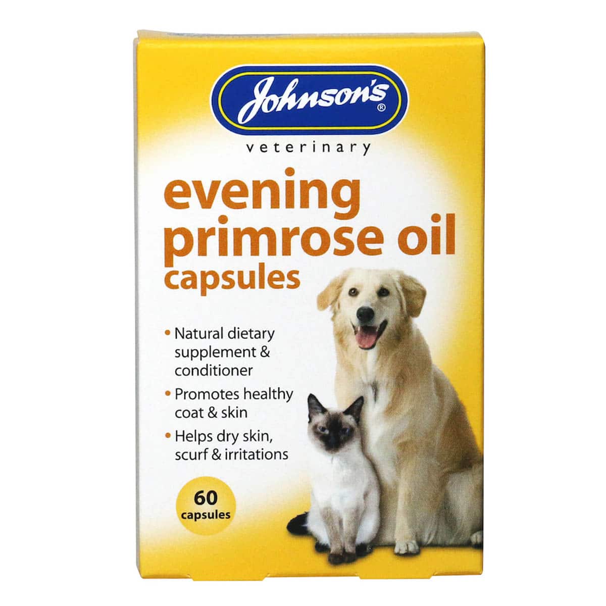 Johnson's Evening Primrose Oil Capsules For Dogs And Cats Serpentia