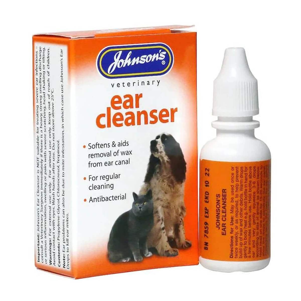 Johnson's Ear Cleanser For Dogs And Cats Serpentia