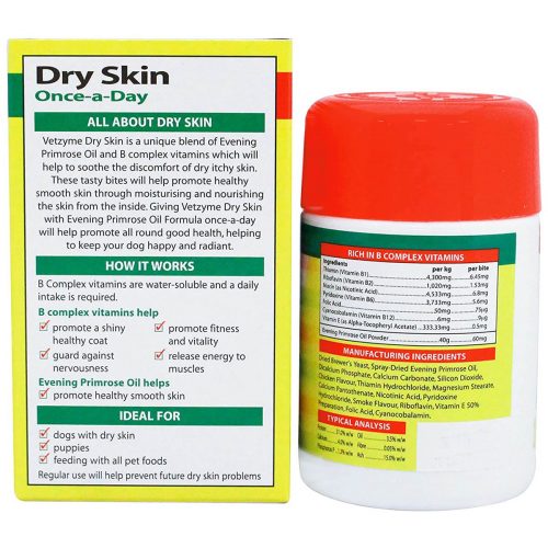 Vetzyme Dry Skin Once A Day Tablets For Dogs