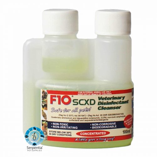 F10 SCXD Veterinary Disinfectant Cleanser Concentrate 100ml Serpentia