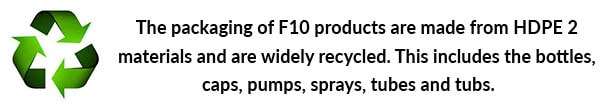 F10 Packaging Is Recycleable