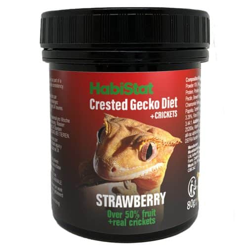 Habistat Crested Gecko Diet Strawberry and Cricket 80g