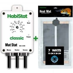 Habistat Mat Stat White and 7 watt Heat Mat Bundle